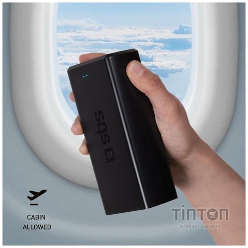 Універсальна мобільна батарея SBS 30000 mAh 20W Black (TTBB30000PD20K)