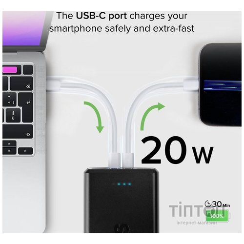 Універсальна мобільна батарея SBS 30000 mAh 20W Black (TTBB30000PD20K)