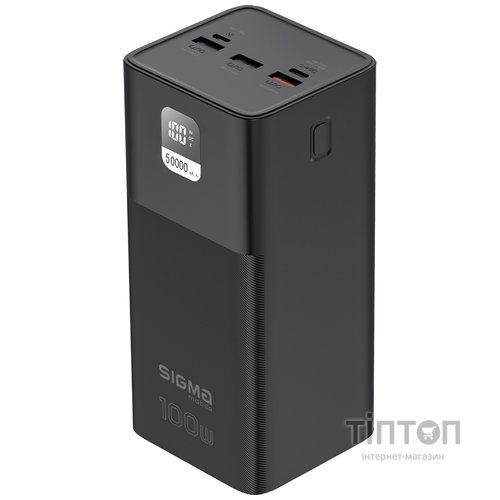Універсальна мобільна батарея Sigma mobile X-Power SI50A6QLX 50000mAh Black (4827798741313)
