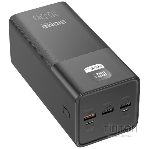 Універсальна мобільна батарея Sigma mobile X-Power SI50A6QLX 50000mAh Black (4827798741313)