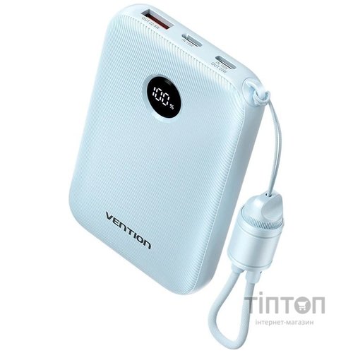 Універсальна мобільна батарея Vention 10000mAh 22.5W Blue (FKAL0-C)