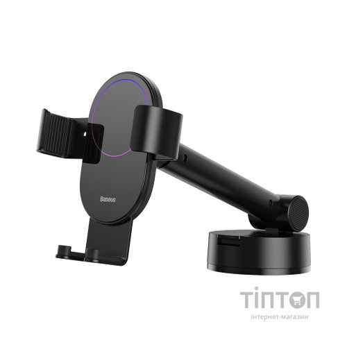 Універсальний автотримач Baseus 4.7-6.5" Gravity Simplism (на присоску) black (SUYL-JY01)