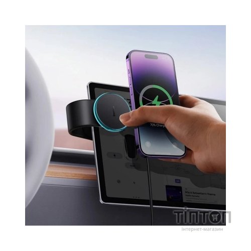 Універсальний автотримач Baseus C02 Pro Series Magnetic Wireless Charging Car Mount Cluster Black (C40156000111-00)