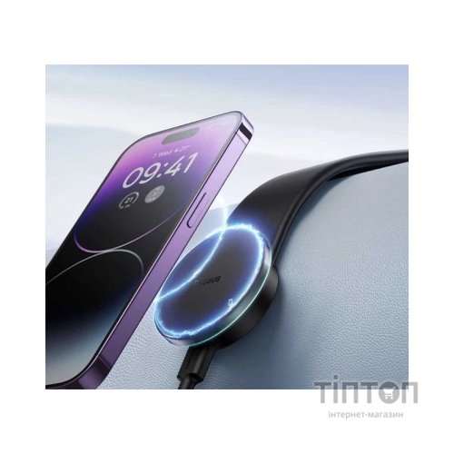 Універсальний автотримач Baseus C02 Pro Series Magnetic Wireless Charging Car Mount Cluster Black (C40156000111-00)
