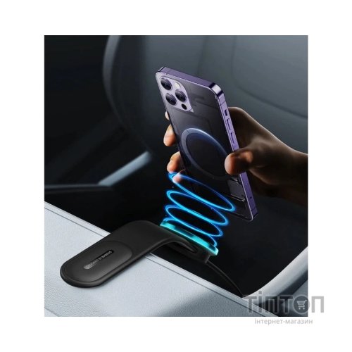 Універсальний автотримач Baseus C02 Pro Series Magnetic Wireless Charging Car Mount Cluster Black (C40156000111-00)