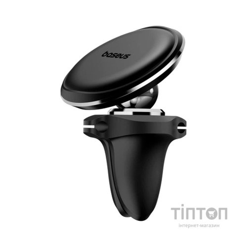 Універсальний автотримач Baseus Magnetic Car Mount Phone Holder with Cable Clip Air Vent Version Cluster Black (C40141201113-00)
