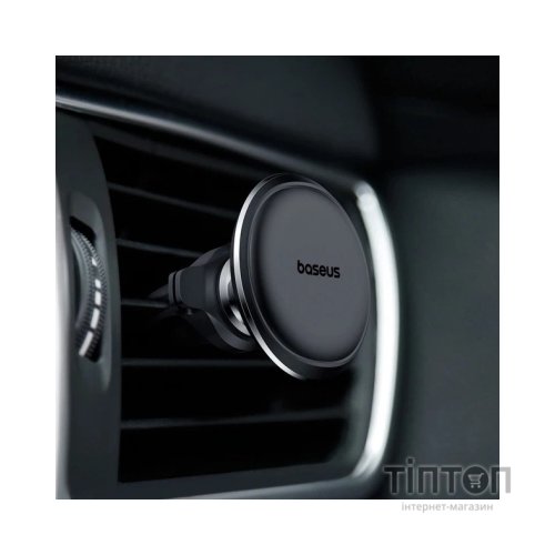 Універсальний автотримач Baseus Magnetic Car Mount Phone Holder with Cable Clip Air Vent Version Cluster Black (C40141201113-00)