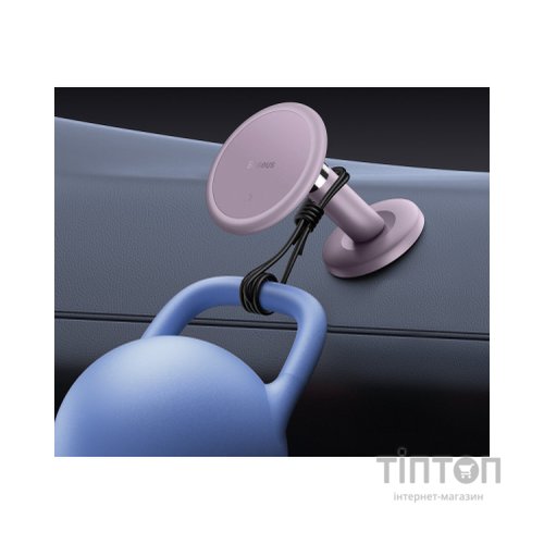 Універсальний автотримач Baseus Magnetic (клейка стртрічка) purple (SUCC000005)