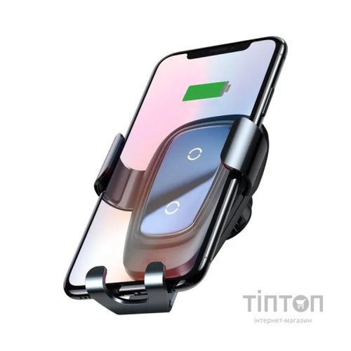 Універсальний автотримач Baseus Metal Gravity with technology Qi 10W (WXYL-B0A)
