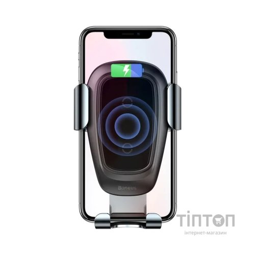 Універсальний автотримач Baseus Metal Gravity with technology Qi 10W (WXYL-B0A)