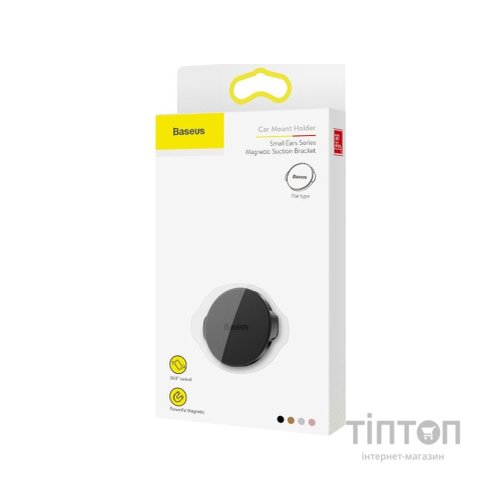 Універсальний автотримач Baseus Small ears series Magnetic suction bracket (Flat type) black (SUER-C01)