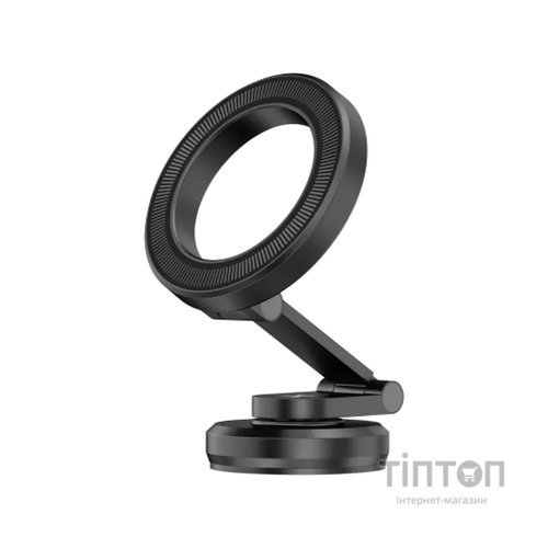 Універсальний автотримач Canyon Magnetic phone holder OnGrip 10 aluminum Black (CNS-CCHM10)