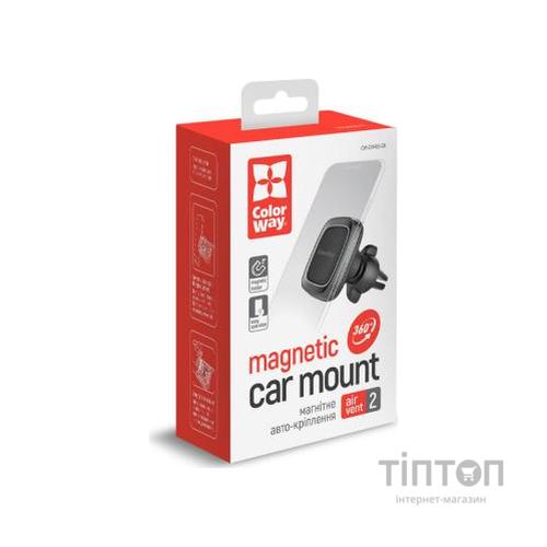Універсальний автотримач ColorWay Air Vent-2 (360 rotation) magnetic Gray (CW-CHM05-GR)