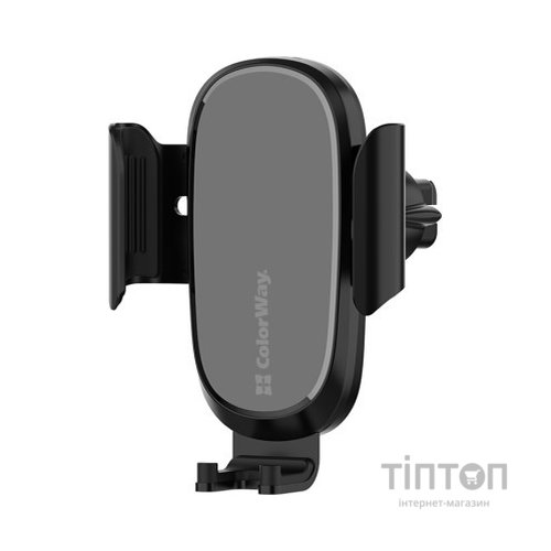 Універсальний автотримач ColorWay Air Vent Car Wireless Charger 15W Black (CW-CHAW038Q-BK)