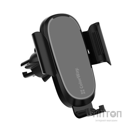 Універсальний автотримач ColorWay Air Vent Car Wireless Charger 15W Black (CW-CHAW038Q-BK)