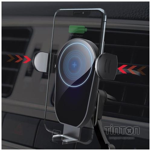 Універсальний автотримач ColorWay AutoSense Car whith Wireless Charger 15W Black (CW-CHAW025Q-BK)