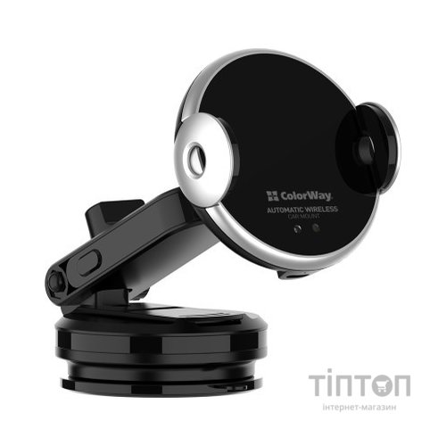 Універсальний автотримач ColorWay AutoSense Car Wireless Charger 15W (Dashboard + Air Vent) (CW-CHAW039Q-BK)