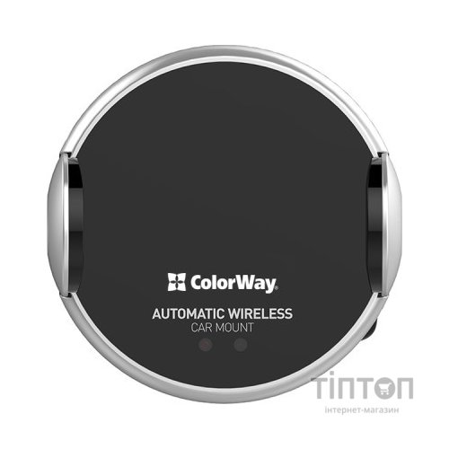 Універсальний автотримач ColorWay AutoSense Car Wireless Charger 15W (Dashboard + Air Vent) (CW-CHAW039Q-BK)