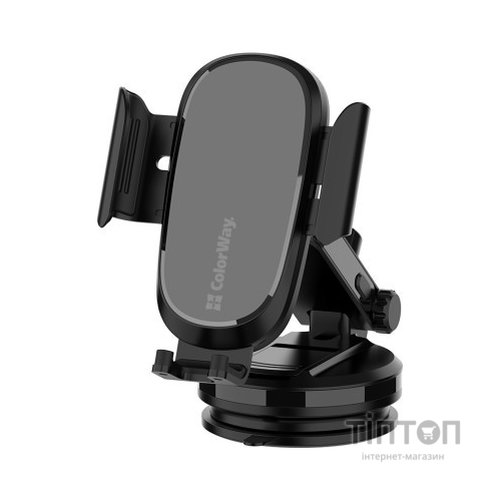 Універсальний автотримач ColorWay Dashboard Car Wireless Charger 15W Black (CW-CHAW037Q-BK)