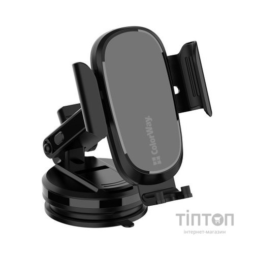 Універсальний автотримач ColorWay Dashboard Car Wireless Charger 15W Black (CW-CHAW037Q-BK)
