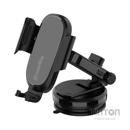 Універсальний автотримач ColorWay Dashboard Car Wireless Charger 15W Black (CW-CHAW037Q-BK)