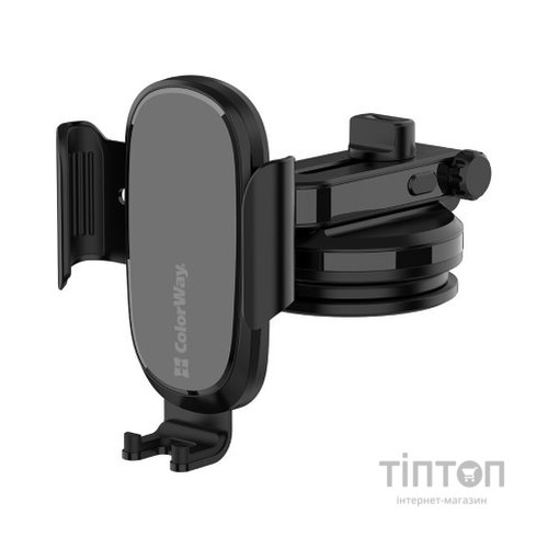 Універсальний автотримач ColorWay Dashboard Car Wireless Charger 15W Black (CW-CHAW037Q-BK)