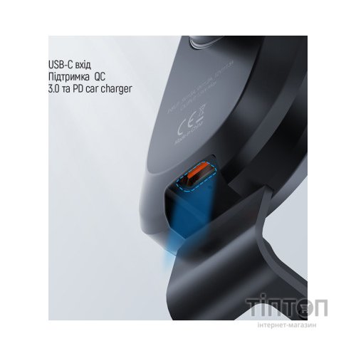 Універсальний автотримач ColorWay Dashboard Car Wireless Charger 15W Black (CW-CHAW037Q-BK)