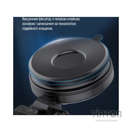 Універсальний автотримач ColorWay Dashboard Car Wireless Charger 15W Black (CW-CHAW037Q-BK)