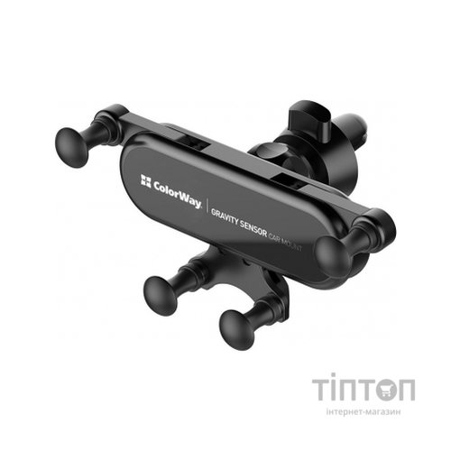 Універсальний автотримач ColorWay Gravity Sensor Holder Black (CW-CHG11-BK)