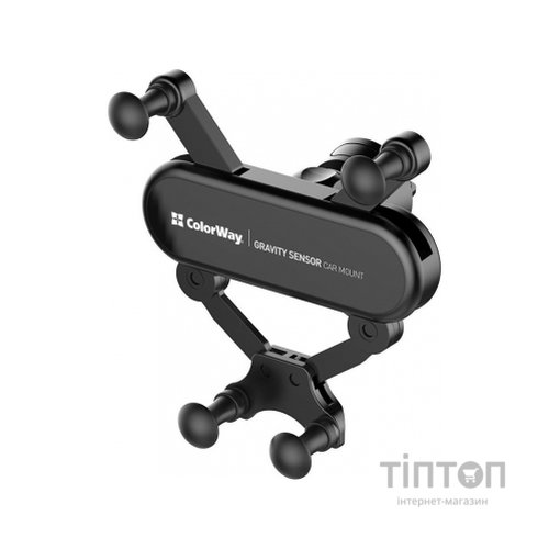 Універсальний автотримач ColorWay Gravity Sensor Holder Black (CW-CHG11-BK)