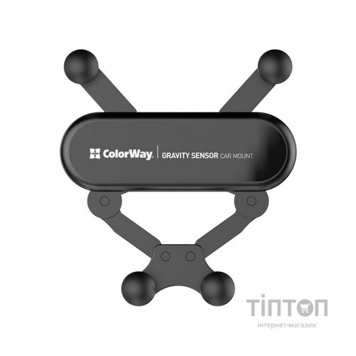 Універсальний автотримач ColorWay Gravity Sensor Holder Black (CW-CHG11-BK)