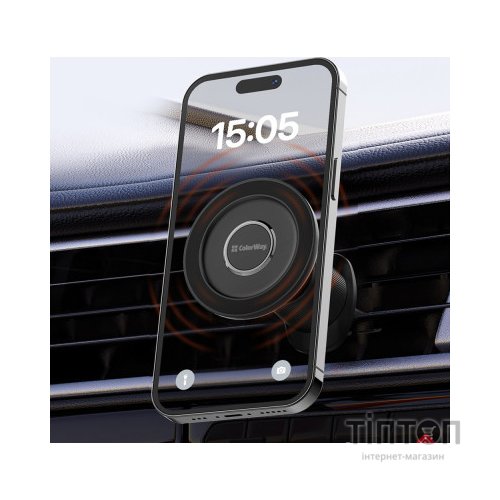 Універсальний автотримач ColorWay Magnetic Air Vent-5 (360° rotation) (CW-CHM15-BK)