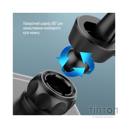 Універсальний автотримач ColorWay Metallic Gravity Holder 3 Black (CW-CHG14-BK)