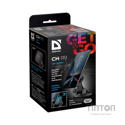 Універсальний автотримач Defender CH-119 магніт, на панель (29119)