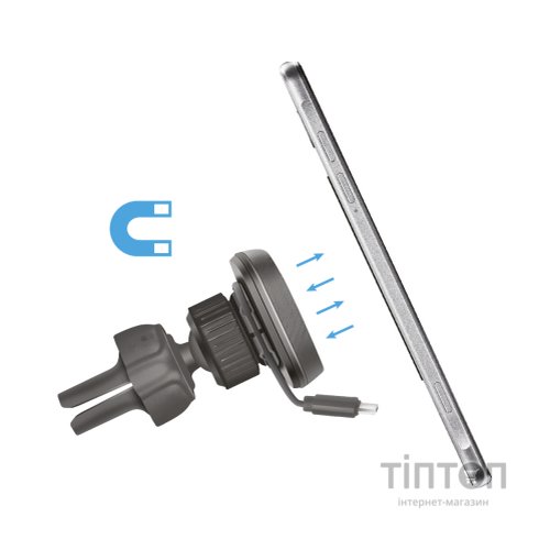 Універсальний автотримач Defender CH-129 магніт, на решітку вентиляції (29129)