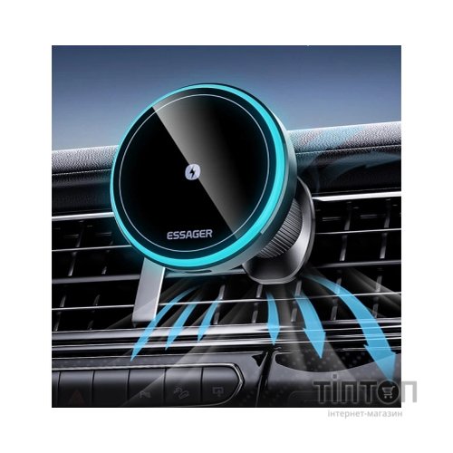 Універсальний автотримач Essager Element magnetic wireless charging car bracket outlet+paste mode (EZJCX-YS01-Z)