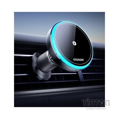 Універсальний автотримач Essager Element magnetic wireless charging car bracket outlet+paste mode (EZJCX-YS01-Z)