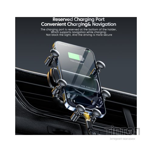 Універсальний автотримач Essager Tourist Gravity Car Mount Phone Holder Black (EZJZL-TR01)