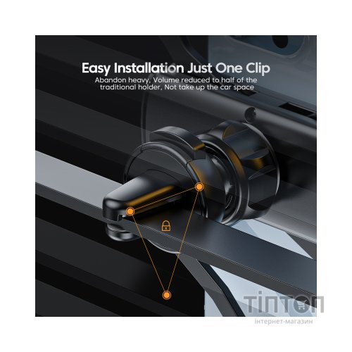 Універсальний автотримач Essager Tourist Gravity Car Mount Phone Holder Black (EZJZL-TR01)