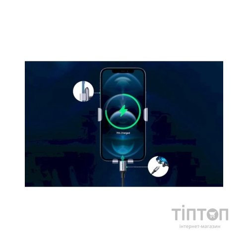 Універсальний автотримач Ugreen LP274 Gravity Phone Holder for Round Air Vent Black (30401)