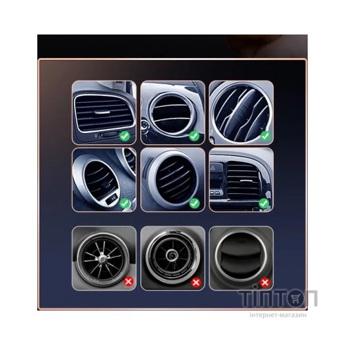 Універсальний автотримач Ugreen LP290 Waterfall-Shaped Magnetic Phone Holder Black (80712B)