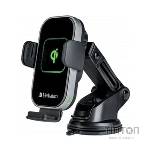 Універсальний автотримач Verbatim FWC-02 with Qi Fast Wireless Car Charger (49553)