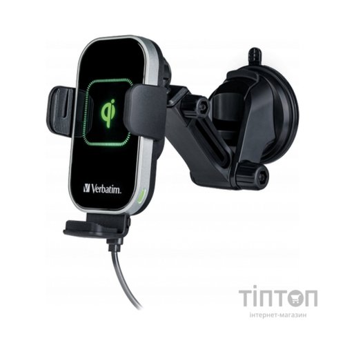 Універсальний автотримач Verbatim FWC-02 with Qi Fast Wireless Car Charger (49553)