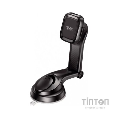 Універсальний автотримач XO C106 Dashboard suction cup adjustable magnetic Phone holder Black (6920680830343)