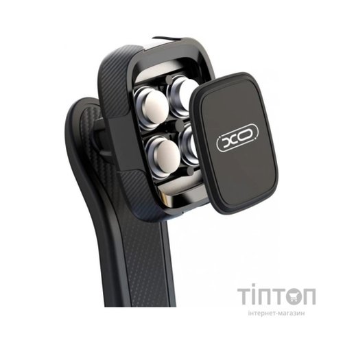 Універсальний автотримач XO C106 Dashboard suction cup adjustable magnetic Phone holder Black (6920680830343)