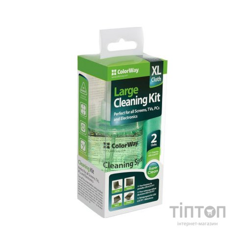 Універсальний чистячий набір ColorWay Cleaning Kit XL for Screens, TVs, PCs (CW-5200)