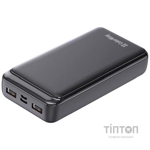 Универсальная мобильная батарея ColorWay Slim 20000mAh Black (CW-PB200LPD2BK)