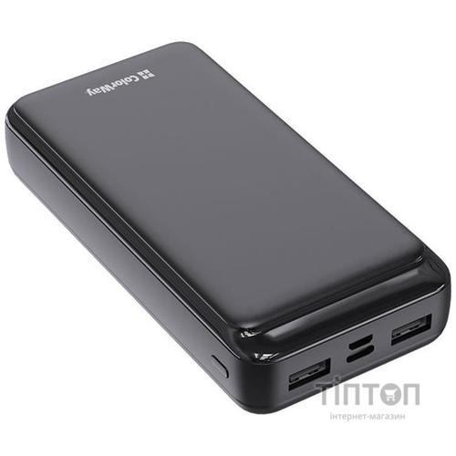 Универсальная мобильная батарея ColorWay Slim 20000mAh Black (CW-PB200LPD2BK)