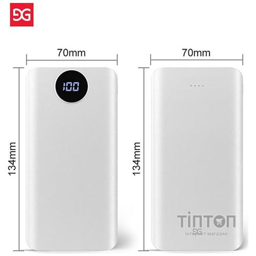 Универсальная мобильная батарея Gusgu Xiamen Mini 80000M 20000 mAh White (GB/T-35590/UA-102807)