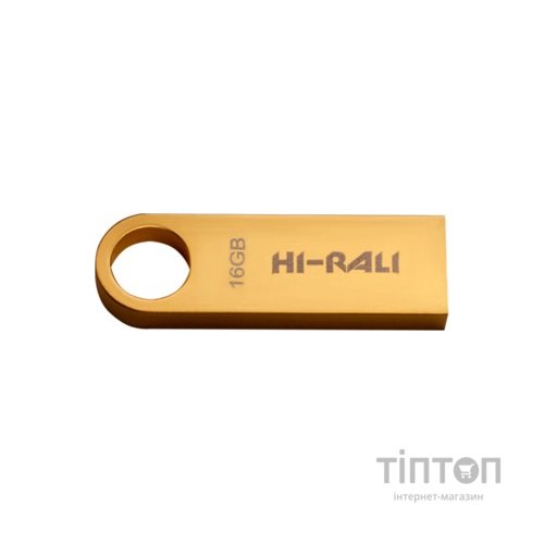 USB флеш накопичувач Hi-Rali 16GB Rocket Series Gold USB 2.0 (HI-16GBSHGD)